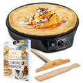 Elektrischer Crpe-Maker 1000W Backen Crpe-Pfannkuchen-Maker Antihaft-Pizza-Pfanne 12-Zoll-Crepe-Maker elektrisch